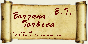Borjana Torbica vizit kartica